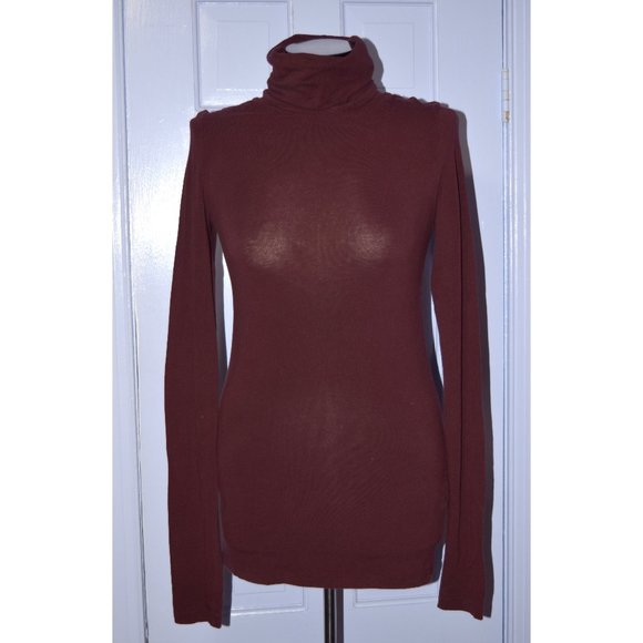Theory Tops - Theory Burgundy turtleneck size medium